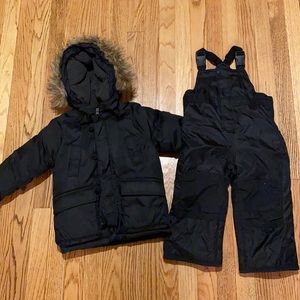 Baby Gap Winter Jacket & Snow Bib in black
